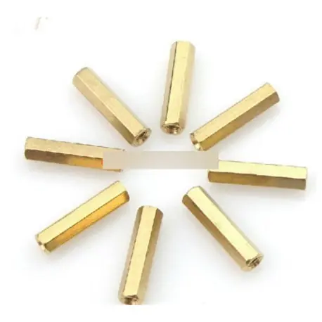 10db M3 12 mm hexagonális sárgaréz Standoff Spacer Szuper akció