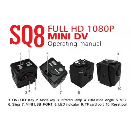 Mini DV kamera 1080p Full HD autós Sport IR DVR Szuper akció