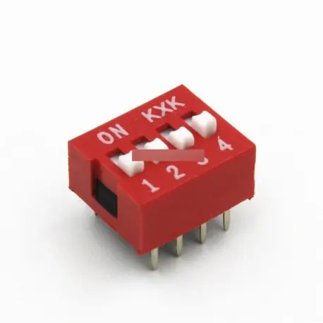 Kedvezményes ár 20db Slide Switch modul 2,54 4-Bit 4 pozíció DIP