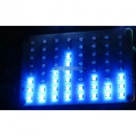 Expressz kézbesítés DIY készlet 8x8 audio jelző Kék Hangvezérlés LED