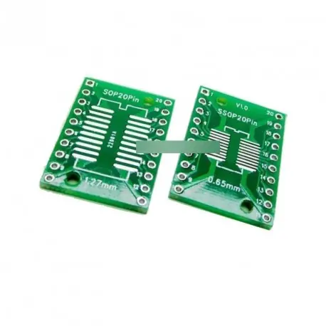 10db SOP20 SSOP20 DIP20 0,65 / 1,27 mm IC Adapter Szuper akció