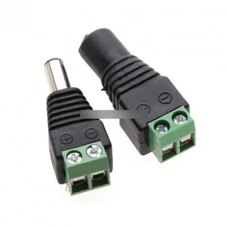 Gyors szállítás 20 pár 2.1x5.5mm DC Power Jack adapter csatlakozó