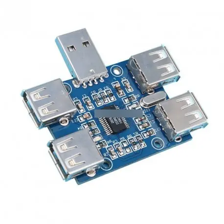 Kiárusítás 5V USB 2.0 hub 4-aljzat USB bővítő modul