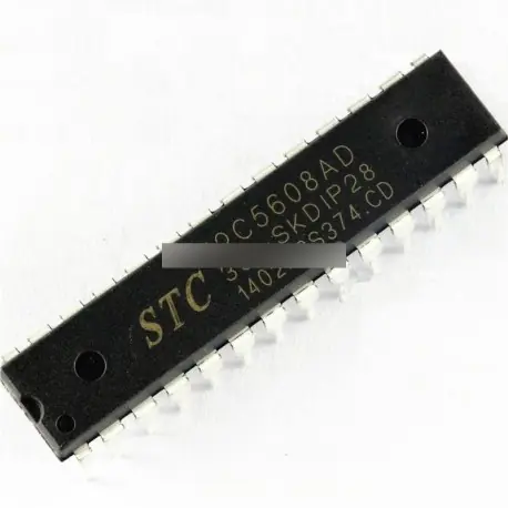 2db eredeti STC12C5608AD mikrokontroller IC DIP28 Legnépszerűbb