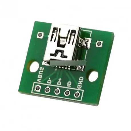 Vedd meg online 5db Mini USB Adapter konverter 2,54 PCB tápegység