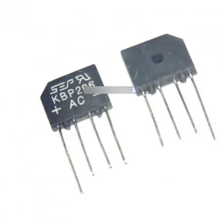 10 KBP206 KBP206G egyfázisú 2.0 AMPS egyenirányító Gyors szállítás