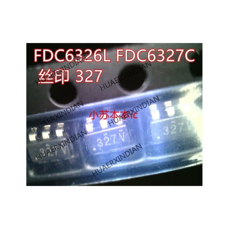 Új Eredeti FDC6326L FDC6327C SOT23-6 Nyomtató 327 20V 2.7A Vásárlói kedvenc