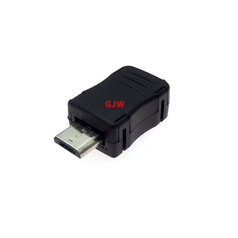 Szuper akció 10 db/csomag Micro USB 30V 1.5A Micro USB csatlakozók Műanyag Shell Jack Tail Dugós dugó elektromos csatlakozók