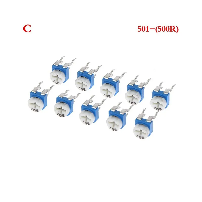02-10db RM065 RM-065 100 200 500 1K 2K 5K 10K 20K 50K 100K 200K 500K 1M Ohm Trimpot Trimmer potenciométer Változó ellenállás Ne maradj le