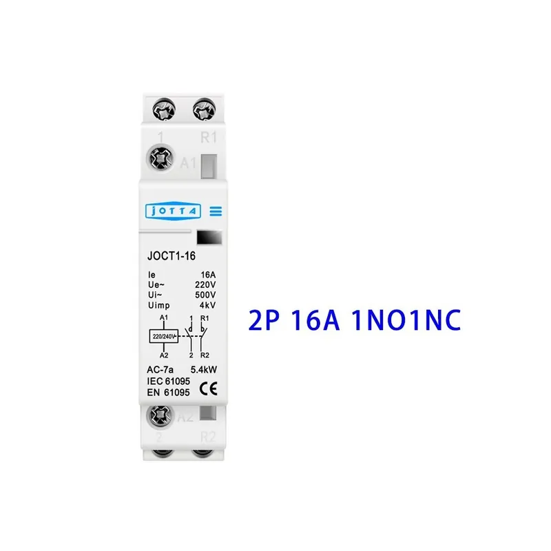 2P 16A 1NO 1NC-2P 16A-20A-25A 220V-230V 50-60Hz Din sín Háztartási ac kontaktor 1NO 1NC - 2NO - 2NC Azonnali szállítás