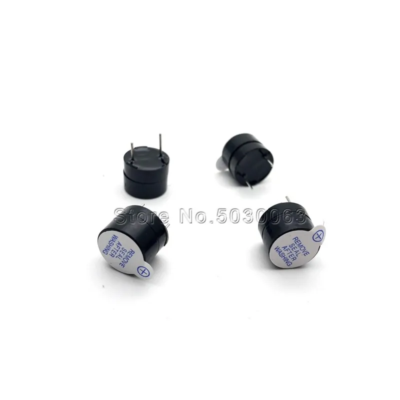 Azonnal elérhető 3V-20db 3V-5V-12V aktív berregő Osztott test 12095 DC SOT műanyag tömítőcső hosszú hang 12x9,5mm