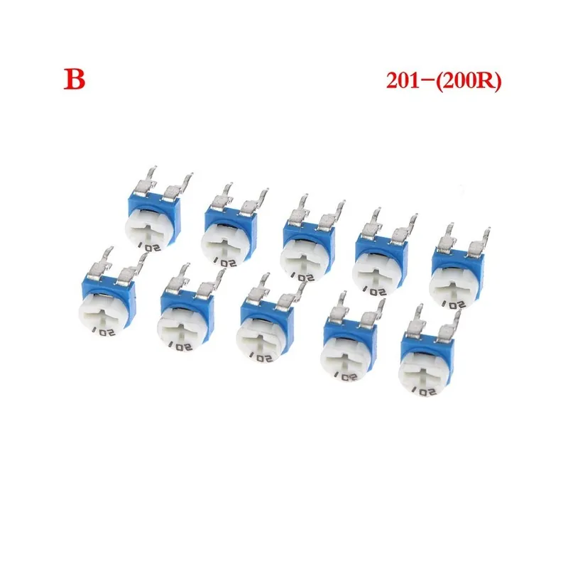 01-10db RM065 RM-065 100 200 500 1K 2K 5K 10K 20K 50K 100K 200K 500K 1M Ohm Trimpot Trimmer potenciométer Változó ellenállás Árengedmény