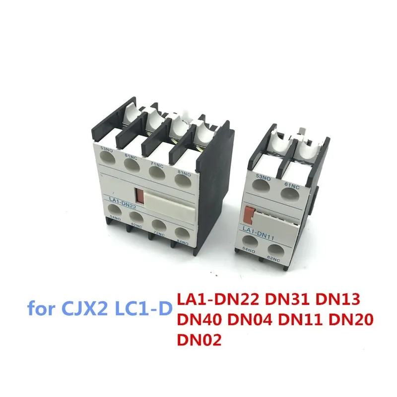 DN02 2NC-Kontaktor blokk Segéd segédérintkező LA1-DN22 DN31 DN13 DN40 DN04 DN11 DN20 DN02 CJX2 LC1-D AC kontaktorhoz Akció