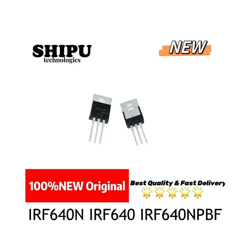 100% Új IRF640N IRF640 IRF640NPBF 200V 18A TO-220 MOSFET N csatornafet Új Eredeti Utolsó esély