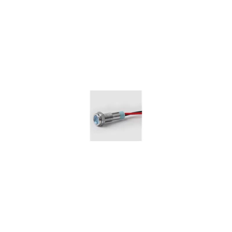 Sárga-220V-6mm-Led Fém jelzőkészülék lámpa jelzőkészülék világítás szimpla lámpa vízálló Árcsökkenés