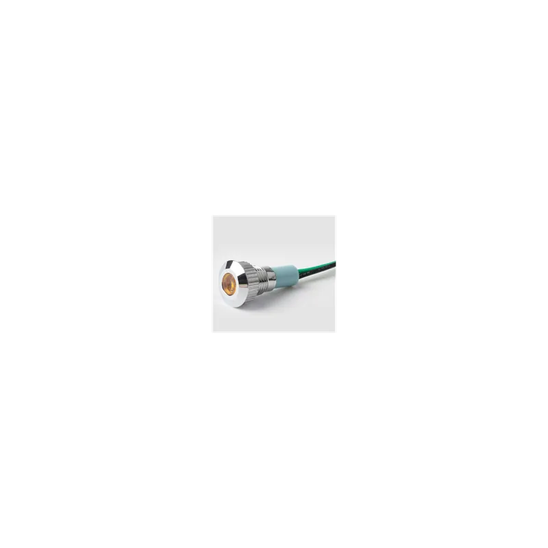 Sárga-110V-8mm-Led Fém jelzőkészülék lámpa jelzőkészülék világítás szimpla lámpa vízálló Olcsóbb