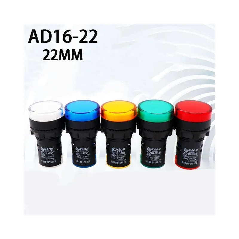 16MM-110V-Sárga-1db 12V 24V 220V 380V 22mm Panel rögzítés LED Erős jelzőkészülék Vezérlőjel világítás Lámpa Vedd meg online