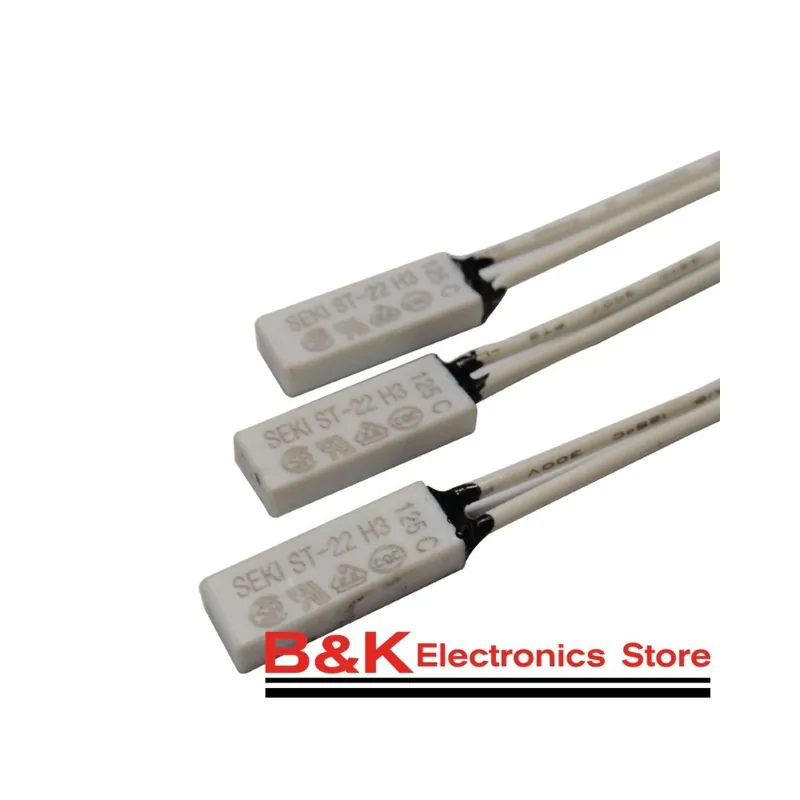 140C-Termikus levágás ST-22 SEKI Hővédő Normál Zárt 5A 250V biztosíték kontroll Akciós ár
