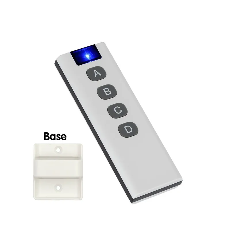 Nézd meg most 1B-4sávos-Vezeték nélküli Smart/Okos kapcsoló világítás 433Mhz RF 86 Fali Panel kapcsoló Távvezérlő Mini Relé vevővel 220V LED