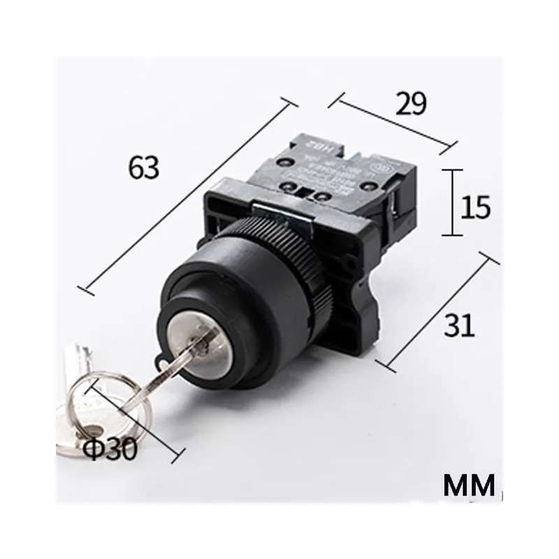 Olcsó XB-EG21 1NO2pozíciós-22mm XB2 10A/600V Azonnali Ön-Újraindító műanyag Nyomógomb kapcsoló szimbólummal Start-Stop nyíllal