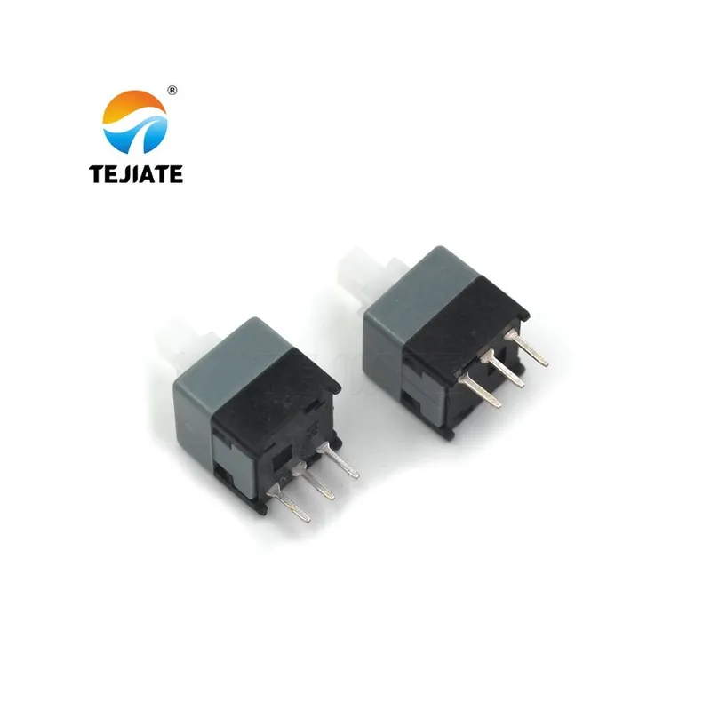 8,5X8,5mm A-10db gomb kapcsoló 1/2 soros tűs kulcs kapcsoló Önzárós/Nem Zárós 3/6 Lábú Elektromos töltő Biztonságos vásárlás