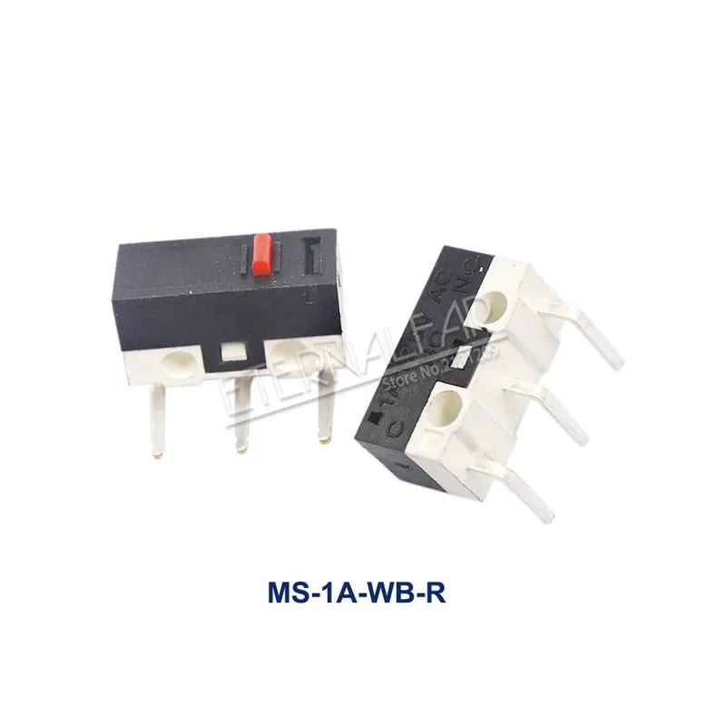Gyors szállítás 10 db-MS-1A-WB-R-Mikro Végálláskapcsoló Azonnali 1A 125V AC Egér kapcsoló 3 Tűs Hosszú fogantyú Görgőkar SPDT