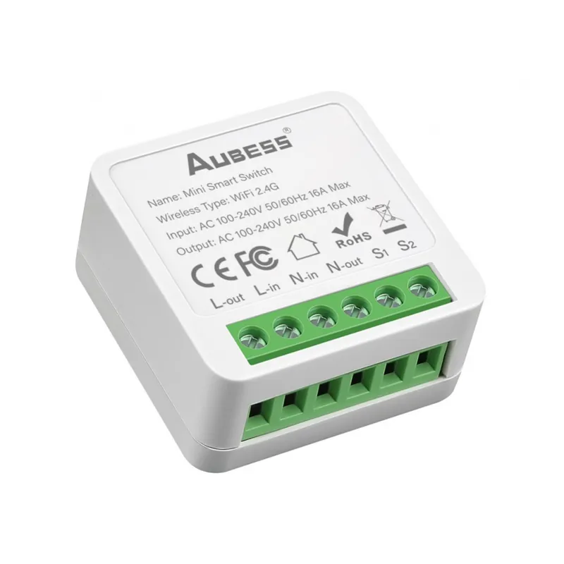 5db-Energiafigyelő nélkül-16A Tuya WiFi Smart/Okos kapcsoló Automatizálási modul Alexa Google programokkal Otthon Yandex Alice Korlátozott ajánlat