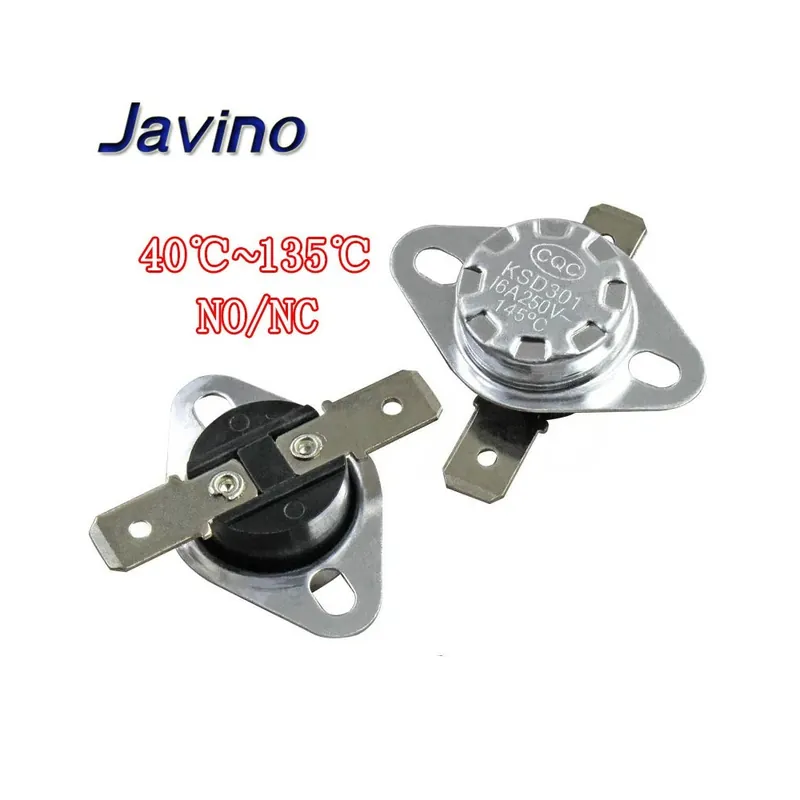 Normál Nyitott-80 Celsius fok-KSD301 10A 250V 40~135 fok Kerámia Normál Nyitott/Normál Zárt Hőmérséklet kapcsoló Termosztát Expressz szállítás