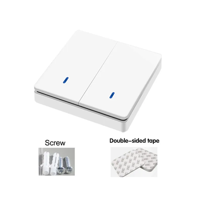 1W-2sávos-Vezeték nélküli Smart/Okos kapcsoló világítás 433Mhz RF 86 Fali Panel kapcsoló Távvezérlő Mini Relé vevővel 220V LED Árengedmény