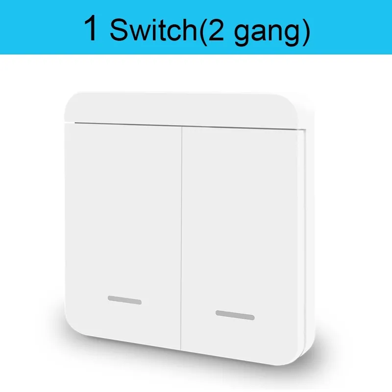 Akciós ár 1W-2sávos-Mini Modul WIFI Tuya Smart Villanykapcsoló Fali Panel Nyomógomb kapcsoló 433MHZ Vezeték nélküli Távvezérlő 220V 10A