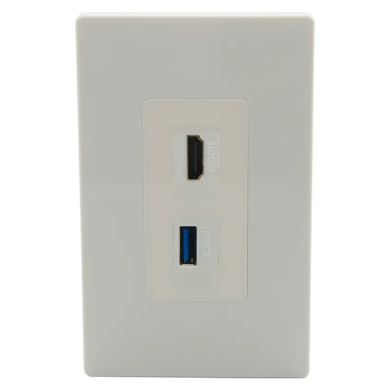Vedd meg online Új Dizájn 1 soros Csavar nélküli Dekoratív stílusú 1 Portos USB 3.0 1 Portos HDMI V2.0 Anya - Anya Fali lemez