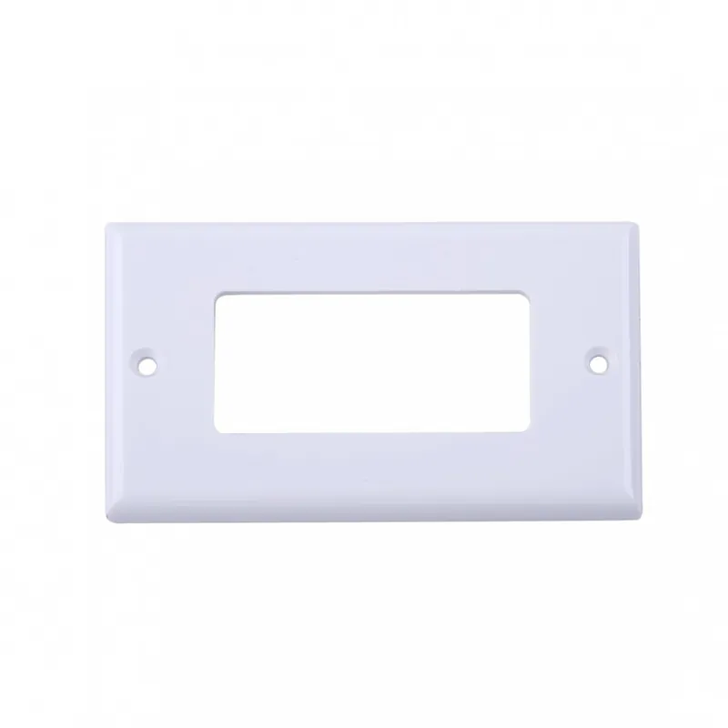 LETAOSK 1db 11.4cm*7cm Előlap üres fali konnektor aljzat lemez Keystone 1 Jack Pótalkatrész Azonnal elérhető