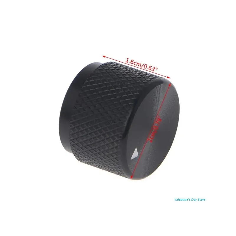 0,24" átmérőjű Fekete Alumínium Forgatható Vezérlő Potenciométer Gomb 20mm x 16mm LW Végkiárusítás