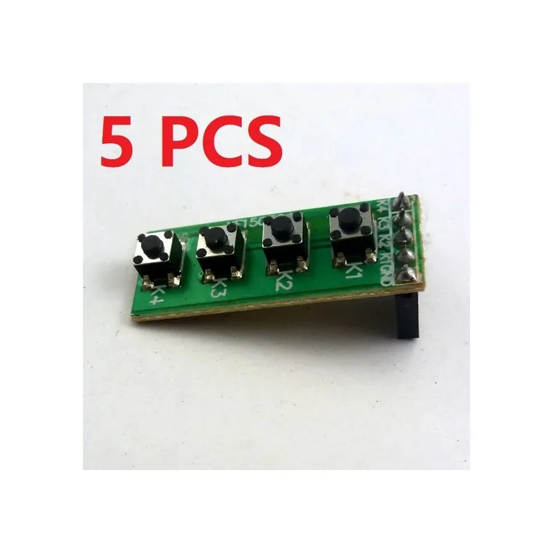 5 db 2,54mm Anya tűs fej 4 Gomb billentyűs Kapcsoló billentyű készlet Raspberry Pi FPGA CPLD ARM AVR Fejlesztési táblához Vedd meg online