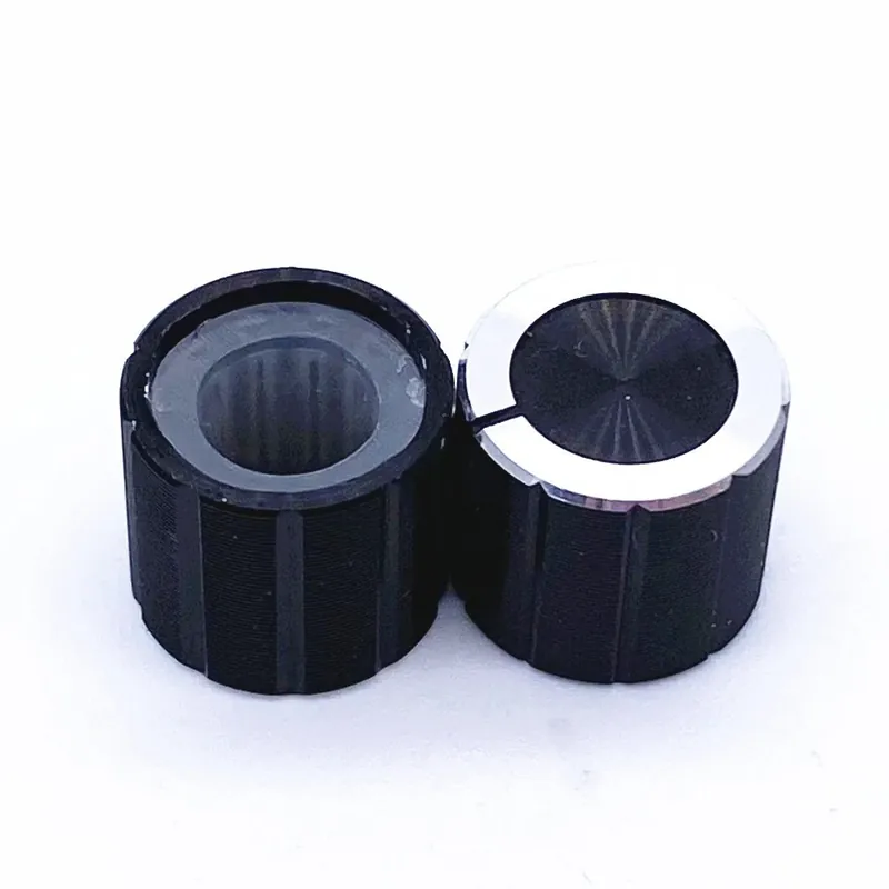 Legjobb ár 2db 11*10mm 6mm Tengelyfurat Alumínium ötvözet Kódoló Hangerő-szabályozó Audio Potenciométer gomb