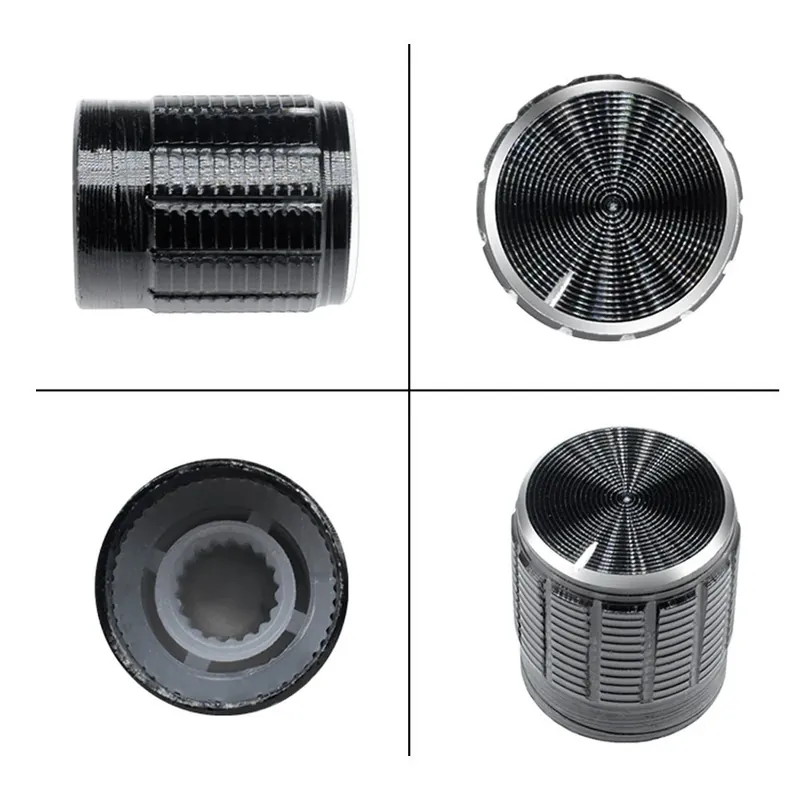 10db WH148-hoz Potenciométer Alumínium ötvözet Hasznos Hangerő-szabályozó Forgatható Gomb 6mm átmérőjű Recés tengelyű 15X17MM Népszerű