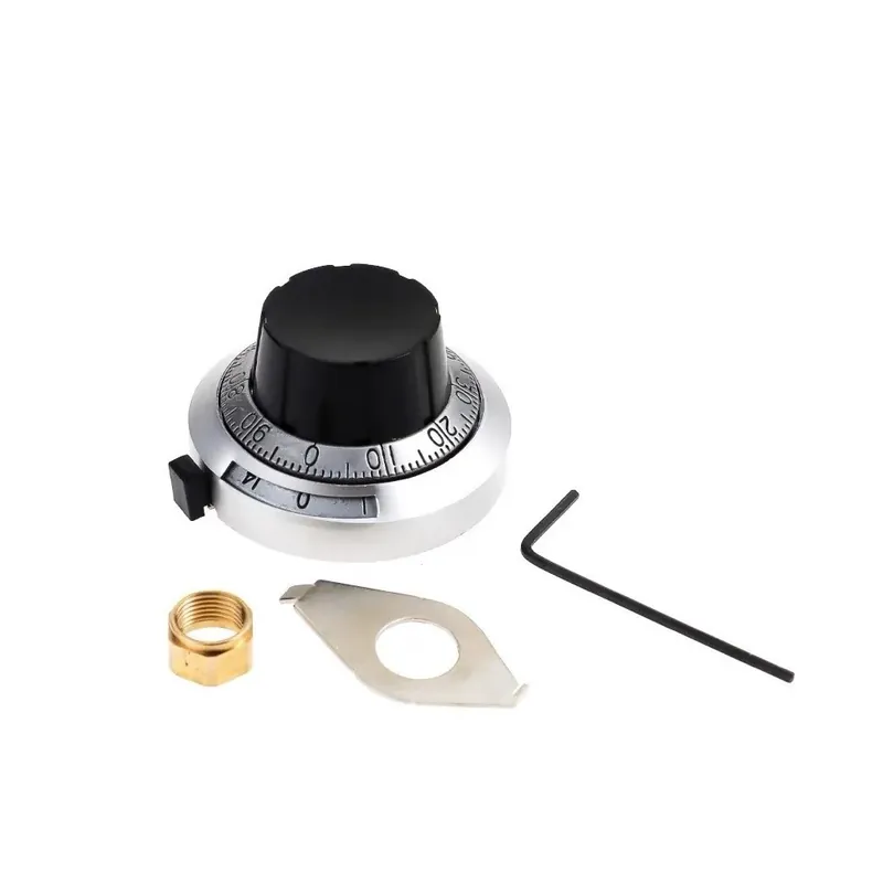 Azonnal elérhető 1db 46MM 0-14 Digitális Többfordulatú Potenciométer Kapcsoló kupak B2 Pontosságú Tárcsázó Gomb 3590S 7276 Tengelyfurat 6,35mm
