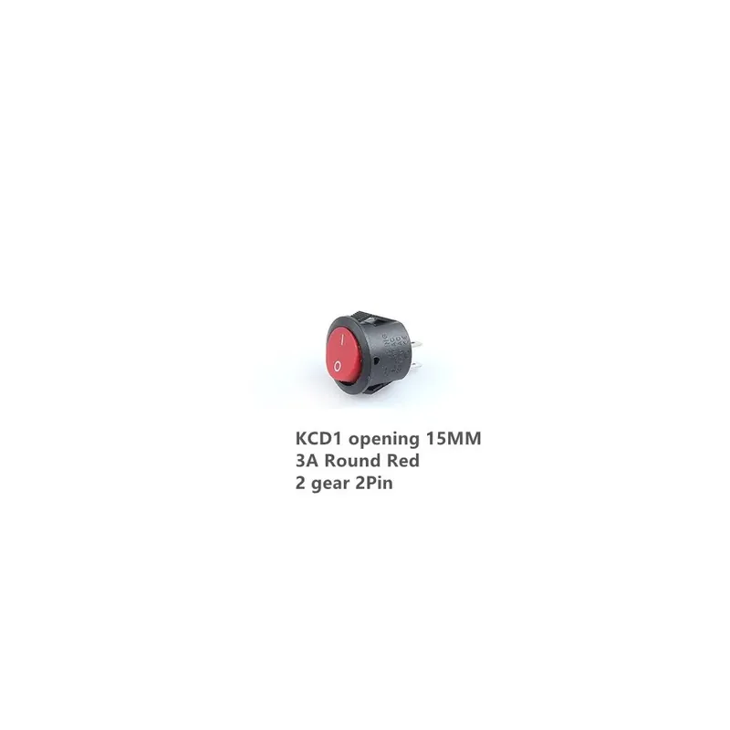 11-10db KCD1 15MM/20MM-es Kerek nyílás KCD7 Ovális Kapcsoló 4/3/2 tűs 2-3 állású Billenőkapcsoló Világítással 6A 250V Ingyenes szállítás