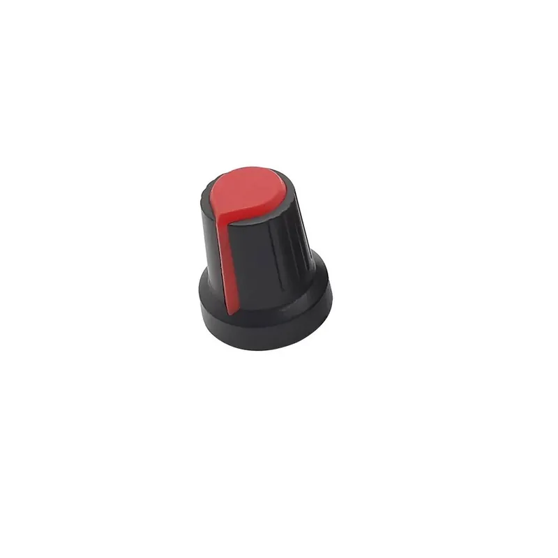 Utolsó esély Piros-10db Potenciométer gomb kupak WH148 15X17mm 6mm Csavarmenetes Recézett gomb kupak tengely furat AG2