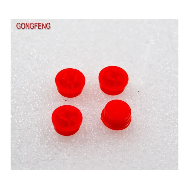 Piros-GONGFENG 100db Új Kapcsoló gomb kupak A24 B3F 12*12*7,3 Kerek Kapcsoló gomb kupak Kapcsolóhoz Vedd meg most