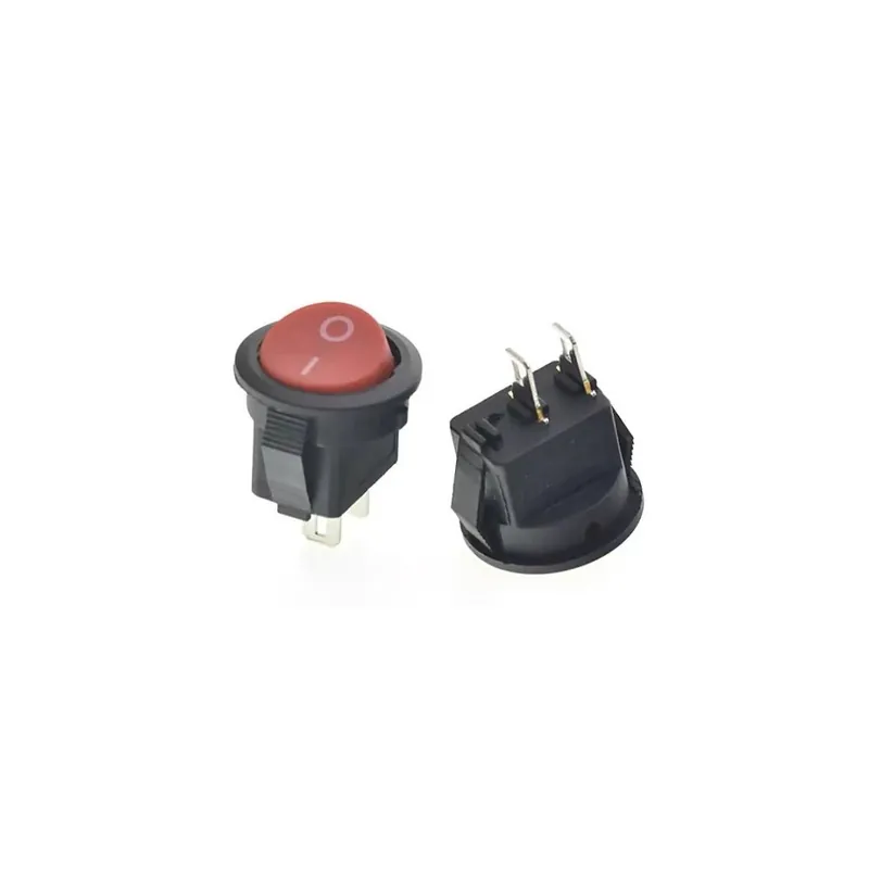 Expressz kézbesítés F-1db 16,5mm Átmérő Piros Világítás kapcsoló SPST Billenőkapcsoló 3/2 tűs 6A/250V 10A/125V AC Hálózati kapcsoló KCD1