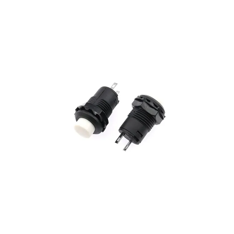 Szuper akció Önreteszelő 6db-Fehér-6db Nyomógombos kapcsoló DS427 DS428 12mm OFF- ON Kapcsoló 3A /125VAC 1,5A/250VAC DS-427 DS-428