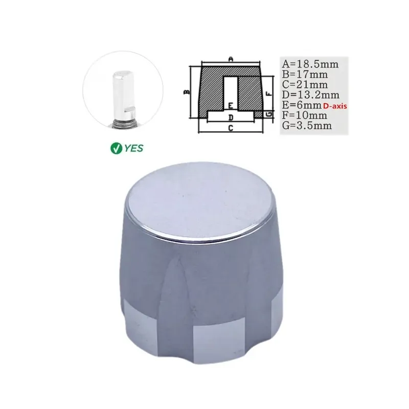 21X17 D-tengely-1db 21*17mm Alumínium ötvözet Potenciométer Kódoló Hangerőszabályozó kupak 6mm-es furathoz Exkluzív ajánlat