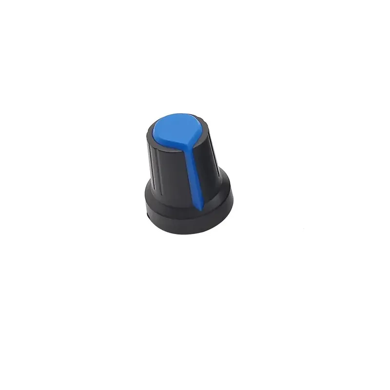 Kék-10db Potenciométer gomb kupak WH148 15X17mm 6mm Csavarmenetes Recézett gomb kupak tengely furat AG2 Rendeld meg most