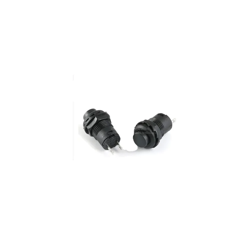 Önreteszelő 6db-Fekete-6db Nyomógombos kapcsoló DS427 DS428 12mm OFF- ON Kapcsoló 3A /125VAC 1,5A/250VAC DS-427 DS-428 Akció