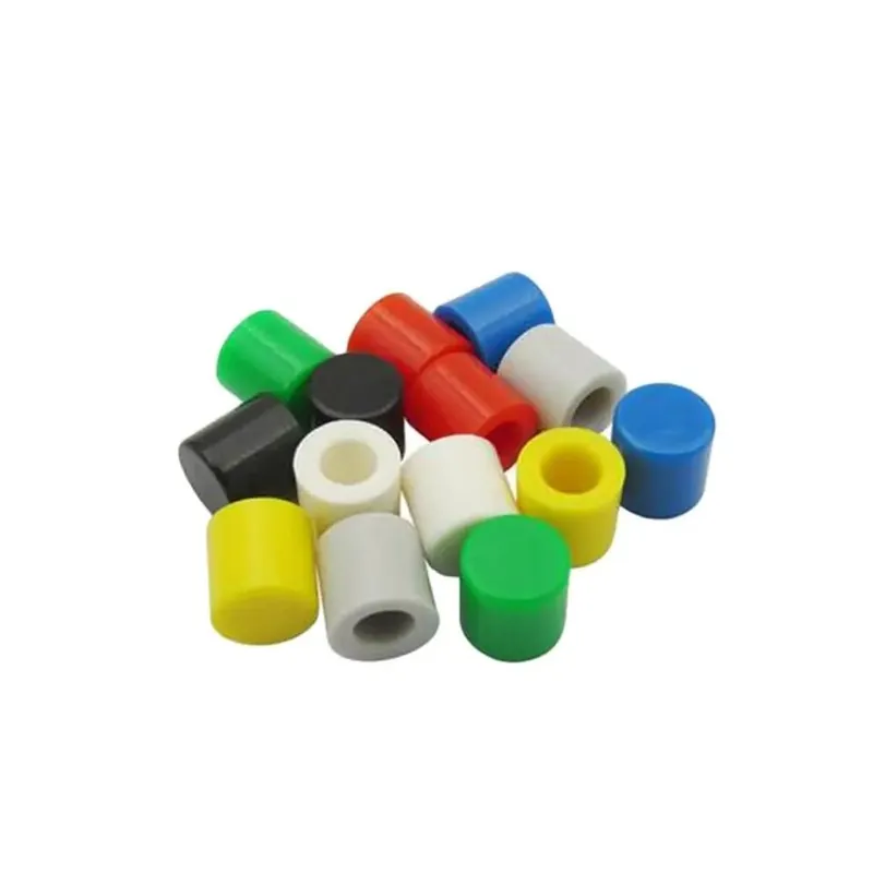 Fekete-60db A56 gomb kupak 6x6mm Kapcsolóhoz Piros/Kék/Zöld/Sárga kupak Magasság 6mm Puha Tartós Legjobb ár